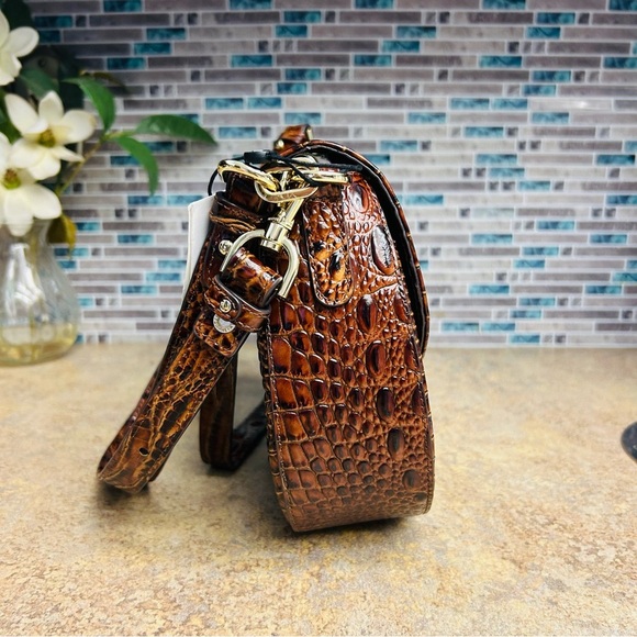 NWT Brahmin Cynthia classic Pecan purse - Picture 4 of 8